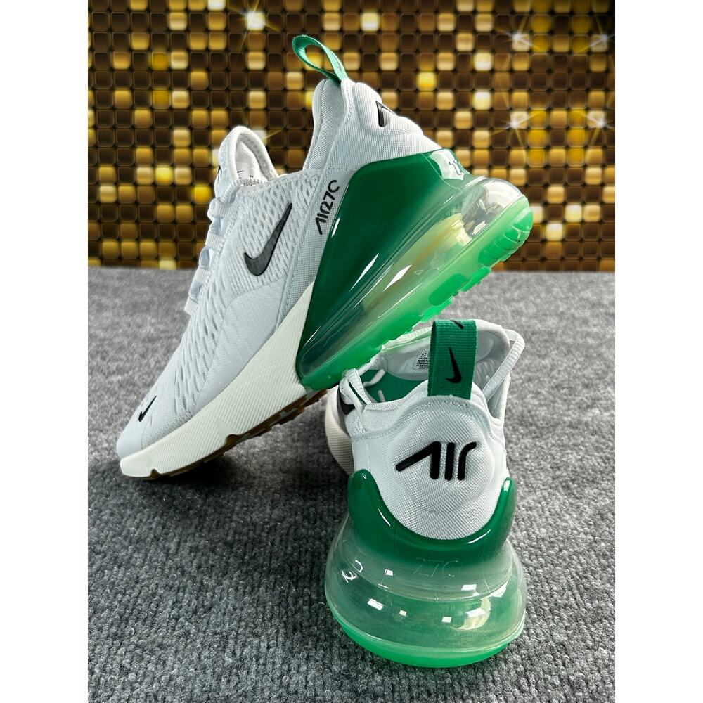 Nike Air Max 270 Women's White Green Running Shoes Size 8 - Picture 2 of 13